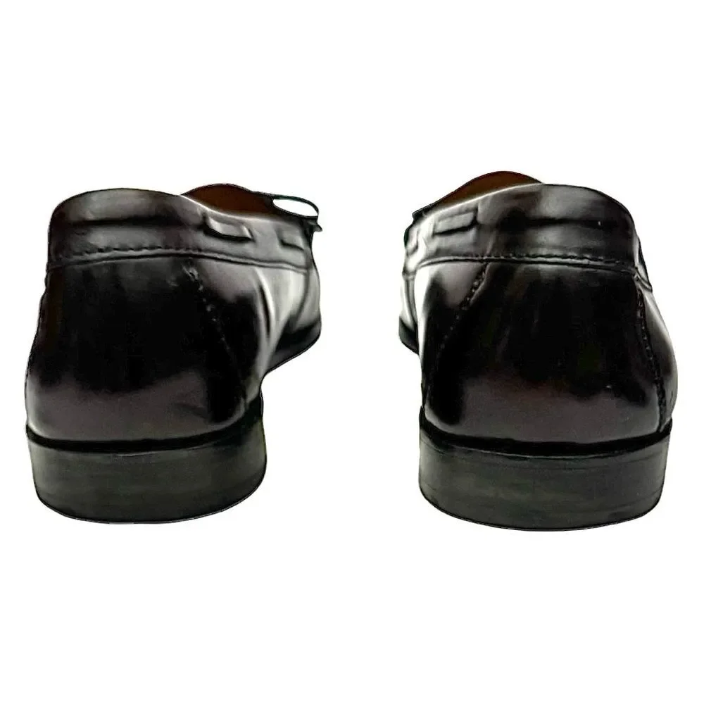 COLE HAAN Men’s Classic Burgundy Leather Tassel Loafers Size 11 D – Pre-Owned